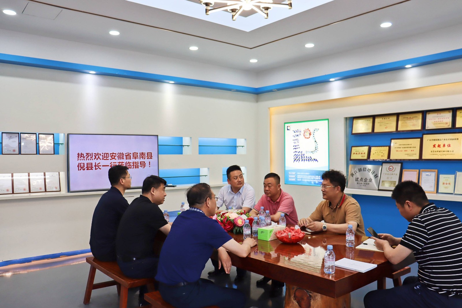 熱烈歡迎安徽省阜南縣倪縣長一行蒞臨指導！